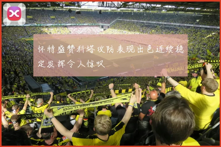 怀特盛赞科塔攻防表现出色连续稳定发挥令人惊叹